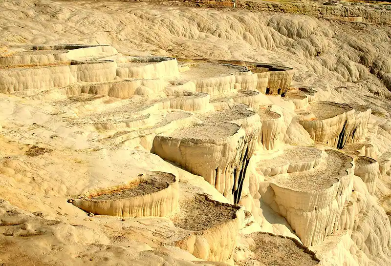 White travertine terraces of Pamukkale